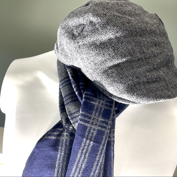 Geoffrey Beene Men’s Winter Scarf Plaid Lightweight Reversible New - Picture 2 of 12